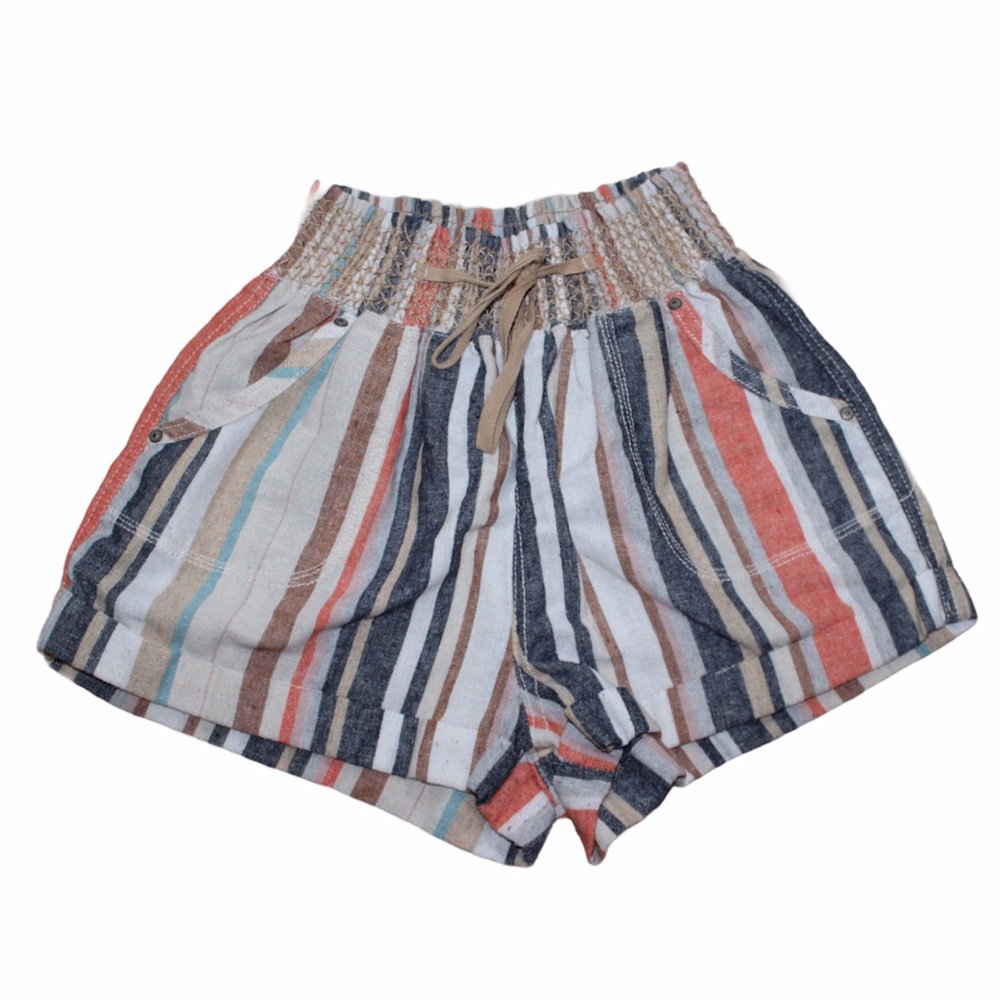 multicolor striped shorts